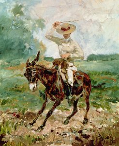 راؤول تابي دي سيليران (1868-1937) على حمار